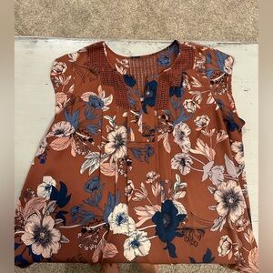 Daniel rainn floral top 3X